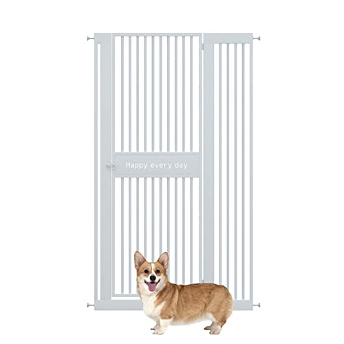 Barrera de Seguridad Bebés Niños Seguridad Puerta Bebé Protección Seguridad Escaleras Puertas Cerca for Niños Caja Fuerte Puerta Puerta Mascotas Perro Aislante Cerca 70-118cm Altura 120 cm Blanco