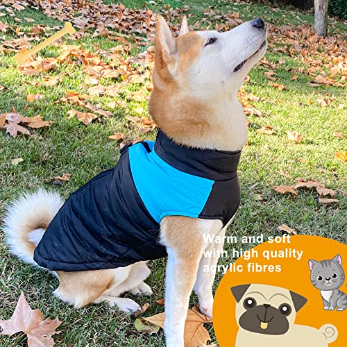 BCASE, Impermeable para Perro, Ropa para Mascotas, a Prueba de Agua y Nieve, Ropa de Invierno, Perros Grandes, Color Azul. Talla 3XL 4XL 5XL 6XL 7XL