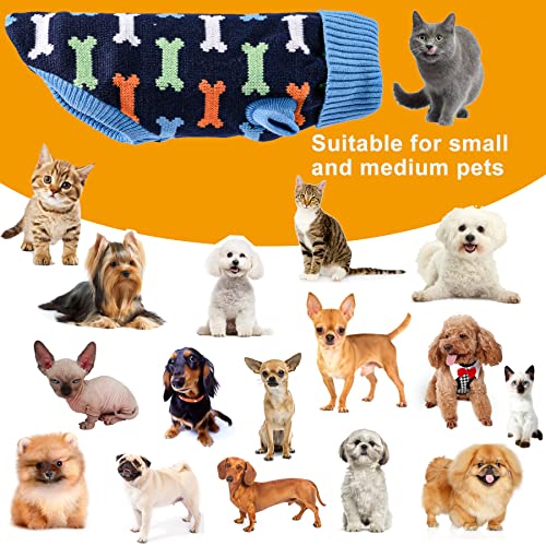 BCASE, Pack 2 Suéter para Mascotas Miniatura o Pequeño, Ropa de Perros, Ropa de Gatos, Suéter Cálido para Invierno, Jersey para Mascotas, Ropa de Diseño, Variedad en Diseños. Tallas S, M, L y XL