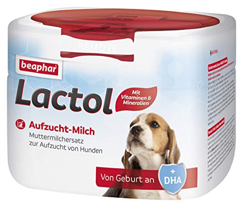 Beaphar Leche de cría de Lactol 250 g, sustituto de Leche Materna Completo para Cachorros Desde el Nacimiento