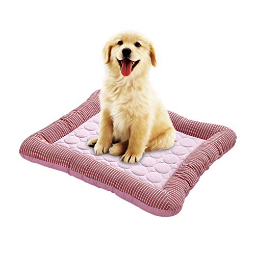 beautyhe Colchon Perro Impermeable Antideslizante Alfombra Enfriadora Durable Colchon Impermeable Exterior para Perros Gato PequeñOs Y Medianos Grandes Red,Medium