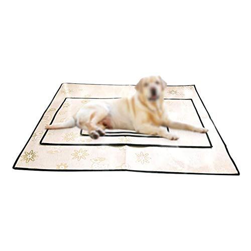 beautyhe Colchon Perro Impermeable Antideslizante Alfombra Enfriadora Durable Colchon Impermeable Exterior para Perros Gato PequeñOs Y Medianos Grandes Small