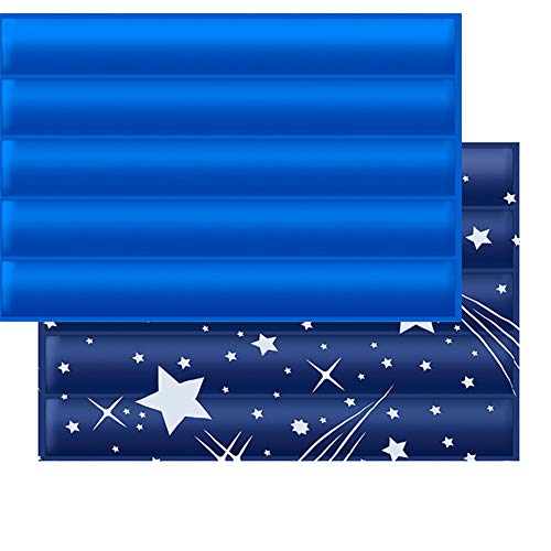 beautyhe Colchon Perro Lavable Antideslizante Alfombrilla Camas Perros Enfriadora Durable Resistente Colchon Impermeable Exterior para Perros Gato Blue,Small