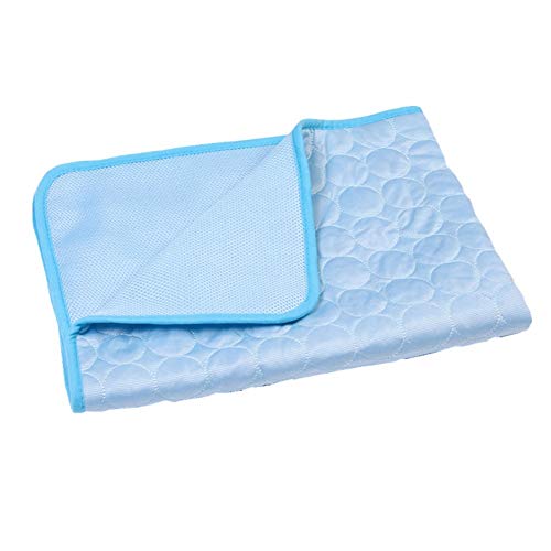 beautyhe Colchon Perro Lavable Antideslizante Alfombrilla Camas Perros Enfriadora Durable Resistente Colchon Impermeable Exterior para Perros Gato Lightblue,Large