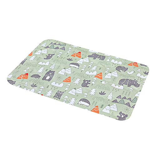 beautyhe Colchon Perro Lavable Antideslizante Gel No Tóxicas Alfombra Enfriadora Durable Resistente Colchon Impermeable Exterior para Perros Gato Green,Small