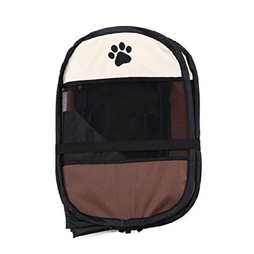 Beauy - Tienda plegable para animales de compañía, para perros, casa, jaula, perro, gato, tienda, parque, perro, perrera, fácil operación, octogonal