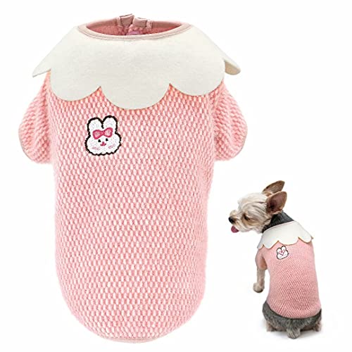 Beirui Suéteres Suaves y cálidos para Perros pequeños, para niñas, Ropa clásica de Punto para Cachorros de Clima frío, para Invierno, Lindos Abrigos para Perros pequeños, Chihuahua caniches yorkis