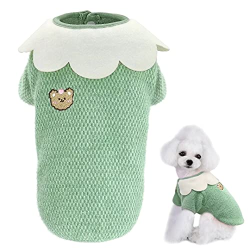 Beirui Suéteres Suaves y cálidos para Perros pequeños, para niñas, Ropa clásica de Punto para Cachorros de Clima frío, para Invierno, Lindos Abrigos para Perros pequeños, Chihuahua caniches yorkis