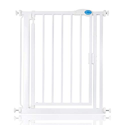 Bettacare Puerta para Mascotas con Cierre automático, Color Blanco, 68,5 cm - 75 cm