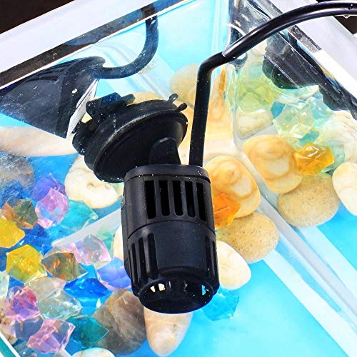 BetterFun Limpiador de bomba de cabezal eléctrico de circulación de acuario, agua para hacer acuarios con salida de cabeza simple/dual, para tanque de peces, bomba marina tropical, filtro de flujo