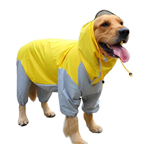 BGDRR Pet Small Large Dog Chubasquero Ropa Impermeable for Perros Grandes Mono Rain Coat Overol con Capucha Capa Labrador Golden Retriever (Color : Blackish Camo, Size : 22)