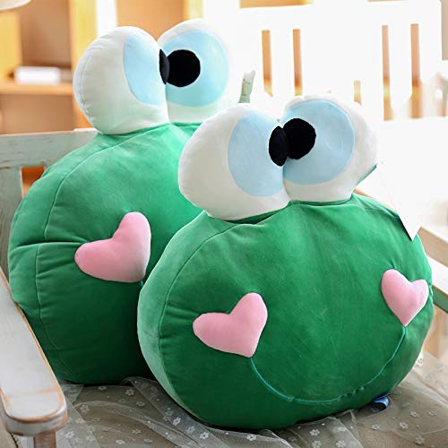 Bigbarry Cómodo 40cm Grandes Ojos de Rana de Peluche Almohada Almohada de la Cama de Juguete muñeca Linda Natural