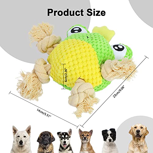 Bodhi2000 Juguete de peluche para perro, lindo y suave, de peluche, de rana, cangrejo, masticar, juguetes interactivos para perros pequeños y medianos cangrejo^