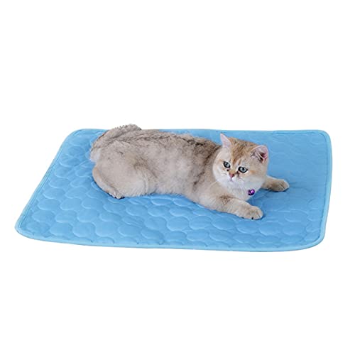 BOENTA Cama Coche Perro Dog Cooling Mat Large Dog Cool Mat Pet Cooling Mat Cool Mat Cat Kennel Pet Beds For Dogs Dog Crate Mat XS-40X30cm,Blue