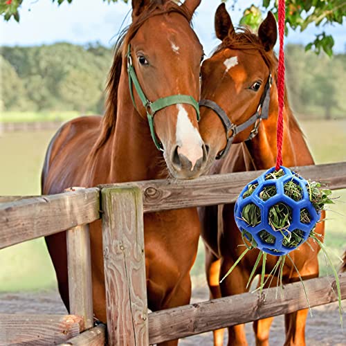 Bola de regalo de caballo Alimentador de heno Alimentador de cabra Bola de alimentación colgante Juguete de alimentación de ovejas Vaca Burro Paddock Resto Estable Puesto Aliviar el estrés Resto