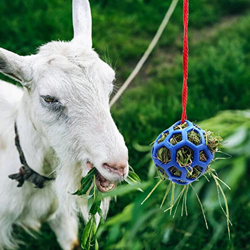 Bola de regalo de caballo Alimentador de heno Alimentador de cabra Bola de alimentación colgante Juguete de alimentación de ovejas Vaca Burro Paddock Resto Estable Puesto Aliviar el estrés Resto