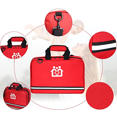 Bolsa de botiquín de Primeros Auxilios Profesional, botiquín médico de Emergencia, Impermeable, Resistente Desgaste, Tela Oxford, para automóviles, campamentos, Viajes, Oficina, Deportes emergencias