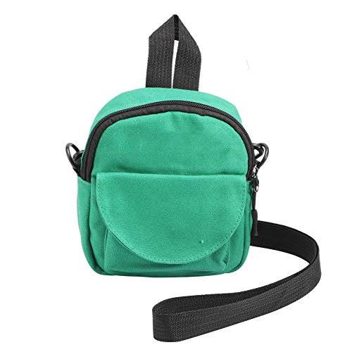 Bolsa de salida para mascotas Hamsters Chinchillas Portátil Pequeñas mascotas Lonas Felpa Negro Natural Verde natural Artículos para mascotas al aire libre (7.09x6.69x1.57 pulgadas)(Verde natural)