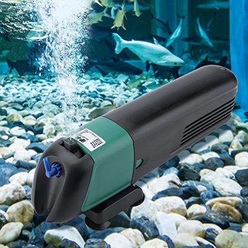 Bomba de filtro de acuario, filtro de acuario, lámpara esterilizadora UV, bomba de oxígeno, tanque de peces, purificación de agua 220-240 V, filtro de acuario(#2)