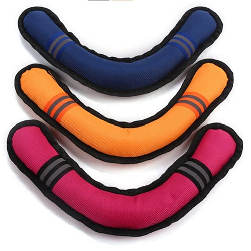 Boomerang - Juguete para perros de Boomerang, antimordedura, juguete para masticar, adecuado para perros pequeños, medianos y grandes, conveniente y atractivo