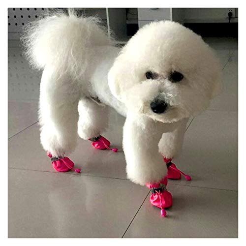 Botas Para Perros 4 unids / set perros mascotas zapatos de invierno nieve nieve botines impermeables calcetines de goma -slip zapatos para cachorros pequeños accesorios de calzado Zapatos Para Perros