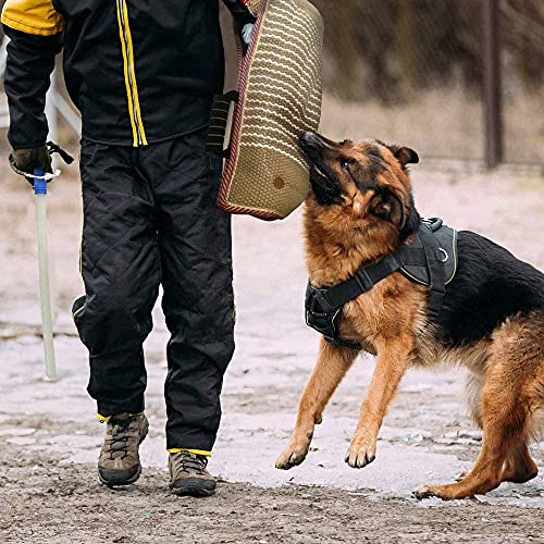 BOW CALICO Hilt-Guard - Funda de protección para mordedura de Yute, Funda de Yute Suave para Mangas de protección Hecha a Mano con asa para Entrenamiento de Perros…