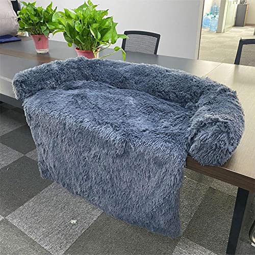 BOWTONG 1 Unidad de sofá Cama de Felpa extraíble para Perro Grande, Cama para Perros, Camas de Piel Ultra Suave para Mascotas, Almohadilla Suave Lavable, Manta, cojín, Funda para Muebles