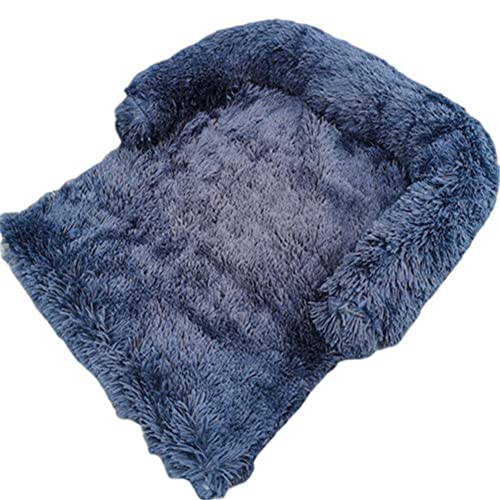 BOWTONG 1 Unidad de sofá Cama de Felpa extraíble para Perro Grande, Cama para Perros, Camas de Piel Ultra Suave para Mascotas, Almohadilla Suave Lavable, Manta, cojín, Funda para Muebles