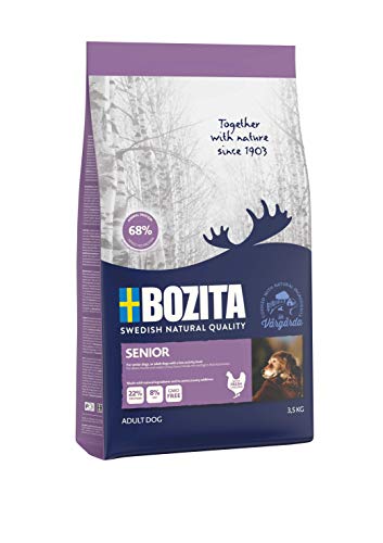 BOZITA Pienso para Perros Senior – 3,5 kg – Alimento seco producido de Manera sostenible para Perros Senior – Alimento Completo