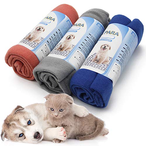 BPS 3Pcs Manta para Perros Gatos Mascotas Manta Suave 2 Tamaño para Elegir Colores Envian al Azar (Size: L) BPS-1042*3