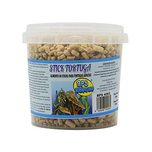 BPS Alimento Comida para Tortugas en Sticks para Turtle Terrapin Food 5 Diferentes Modelos para Elegir (Alimento Stick 750ml) BPS-4093