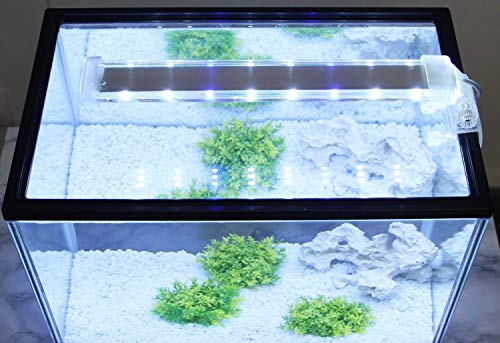 BPS Lámpara de Acuario LED Iluminación Luces para Plantas Luz Blanco y Azul 2 Modelos para Elegir 4W/8W (12W: 400 x 40 mm) BPS-6169