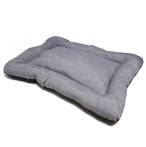 BPS Manta Colchoneta para Perros Gatos Cama Mascotas Antideslizante Tamaño S/M/L Portatil Colchón Sofá Almohada Suave (L: 103x70 cm, Gris) BPS-14096GR