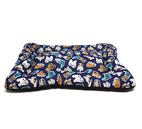 BPS Manta Colchoneta para Perros Gatos Cama Mascotas Antideslizante Tamaño S/M/L Portatil Colchón Sofá Almohada Suave (L: 103x70 cm, Perros) BPS-14096PE