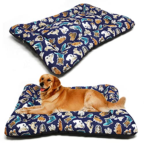 BPS Manta Colchoneta para Perros Gatos Cama Mascotas Antideslizante Tamaño S/M/L Portatil Colchón Sofá Almohada Suave (L: 103x70 cm, Perros) BPS-14096PE