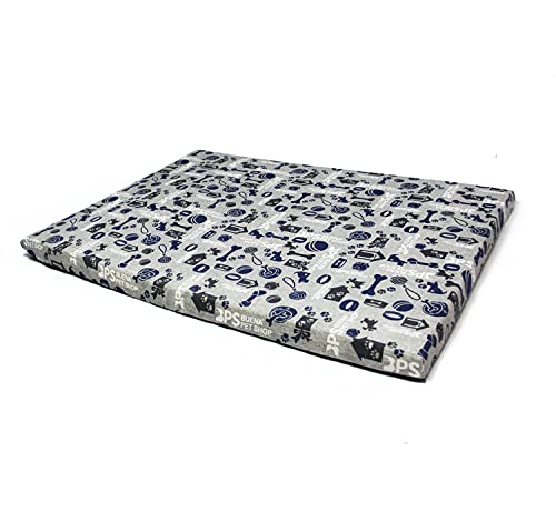 BPS Manta Colchoneta para Perros Gatos Cama Mascotas Espesor 8cm Antideslizante Funda Reemplazable Tamaño S/M/L Portatil Colchón Sofá Almohada Suave (M: 65x95 cm, Gris) BPS-14145GR