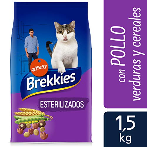 Brekkies Pienso para Gatos Esterilizados con Pollo - 1500 gr