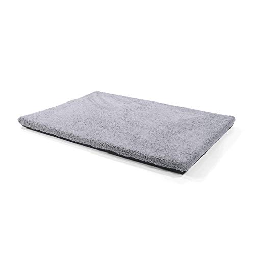 brunolie Luna Colchón para Perros Extragrande, ortopédico, Transpirable y Antideslizante, Cama para Perros Agradable con Espuma de Memoria Transpirable, Gris, Tamaño XL (120 x 85 x 5 cm)