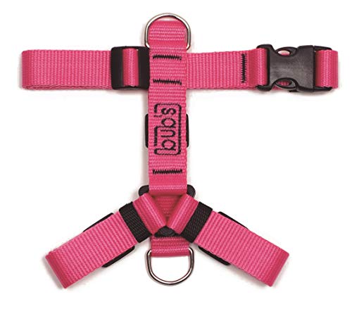 bub's Not Pull - arnés para Perro Mediano/pequeño Sistema Anti tirón (Comprobar tamaño: Cuello 34 a 57 cm Pecho 42 a 69 cm) Color Rosa