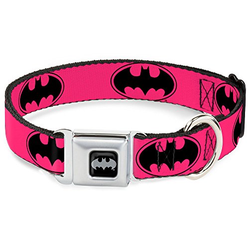 Buckle Down BMA Batman Negro/Plata Collar de Perro