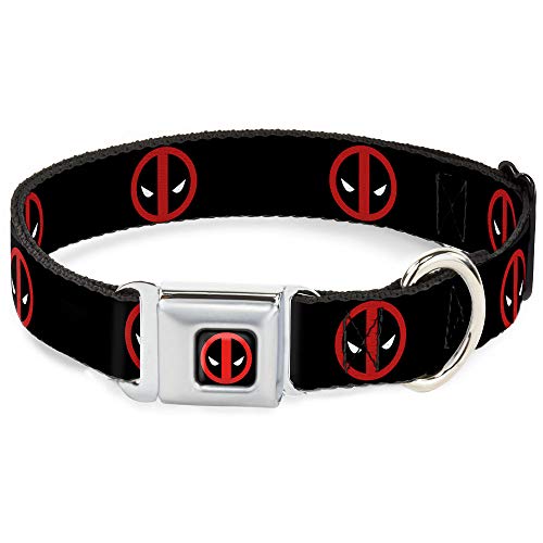 Buckle Down DAP Dead Piscina Logo Negro/Rojo/Blanco Collar de Perro