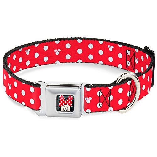 Buckle Down dydr Minnie Mouse w/Lazo Cerca de Collar de Perro