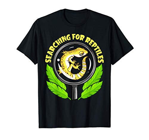 Buscando lagartijas Lupa para reptiles Camiseta