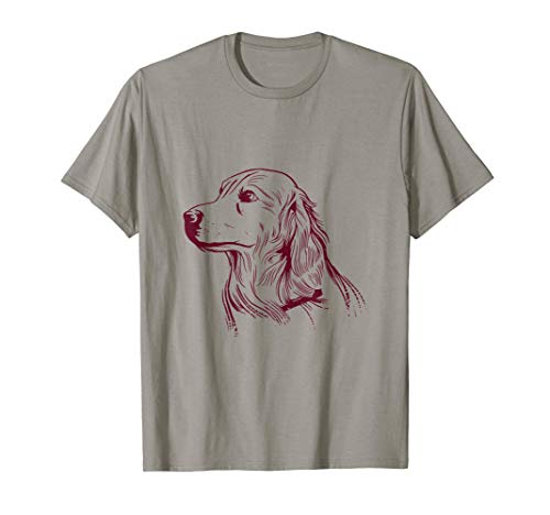 Cabeza De Silueta De Raza De Perro Golden Retriever Camiseta