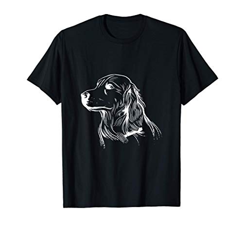 Cabeza De Silueta De Raza De Perro Golden Retriever Camiseta