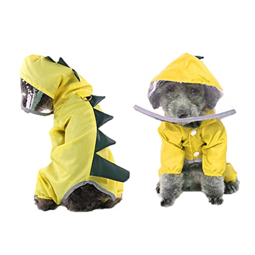 Cachorro con Impermeable con Capucha Chubasquero para Perros Pequeños Chubasquero para Perros Medianos Chubasquero para Perro con Capucha Chubasquero para Perros Agua para Perro Gato Pequeño Mediano