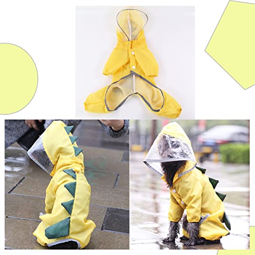 Cachorro con Impermeable con Capucha Chubasquero para Perros Pequeños Chubasquero para Perros Medianos Chubasquero para Perro con Capucha Chubasquero para Perros Agua para Perro Gato Pequeño Mediano