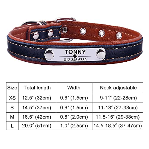 Cachorro mediano grande unisex Collar para perros Collar personalizado para perros Etiqueta de identificación con nombre grabado personalizado Productos de nailon ajustables Collares para perro