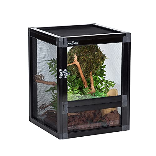 Caja de ventilación arbórea, Tienda de Mascotas, Reloj Corporal Vivo, hábitat de camaleón, cría de Razas, Lagarto, Rana, terrario, Jaula de Reptil Transparente (Size : 25 * 25 * 32cm)