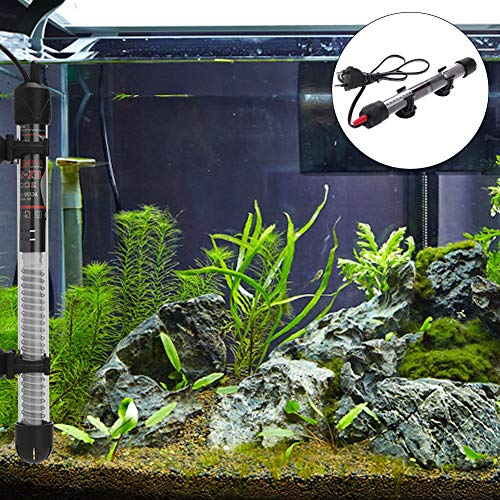 Calentador Acuario, Calentador Acuario Sumergible, Calentador Automático Acuarios, Varilla Calentamiento Acuario, Calentador Acuario 100W, Calentadores Tanque Peces Sumergibles, Ajustable, Ventosa